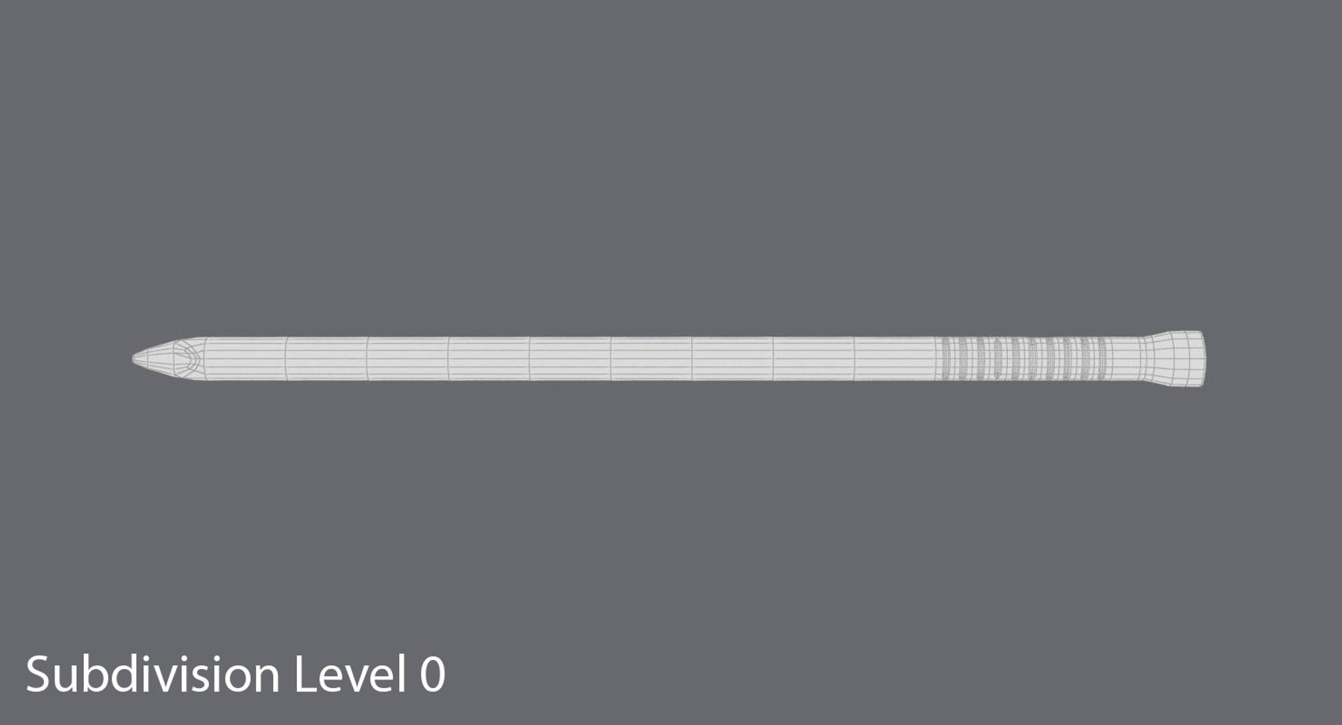 3d max finishing nail long ridges