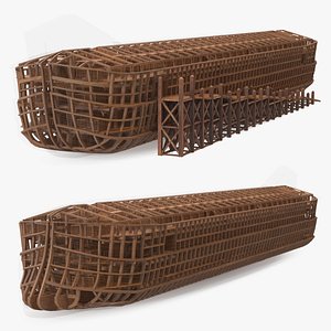 Noah Ark with transparency 3D model