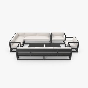 Set of Outdoor Sofas and Table(1)