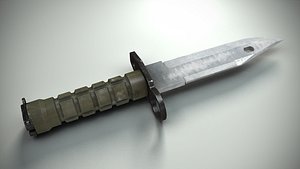 3d model m9 combat knife