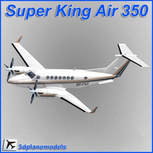 3d beechcraft super king air model