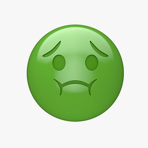 3D Apple Nauseated Face model