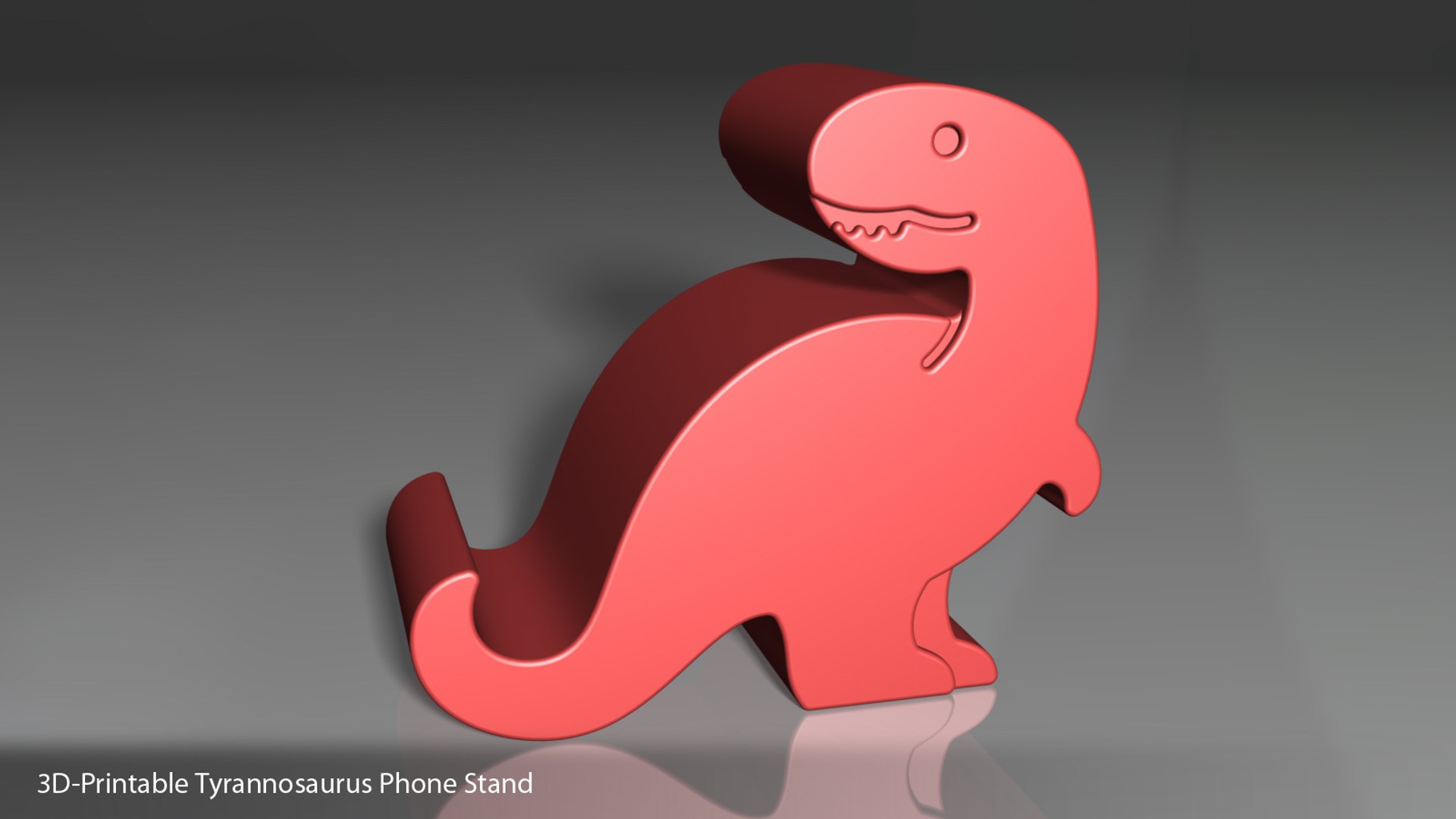 Dino Phone Holder 3D model 3D printable
