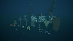 3D Spooky Pack V3 - Game-Ready 3D Halloween Assets