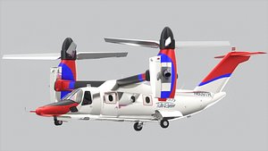 3D AgustaWestland AW609 Resque