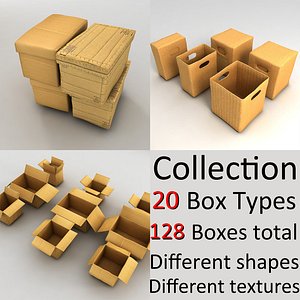 Cardboard boxes huge collection