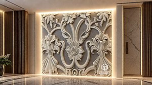 3D decor set wall panel wall relief mural CNC 36
