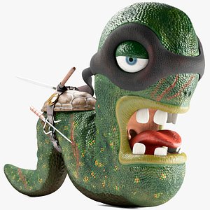 3D The Last Ronin Worm