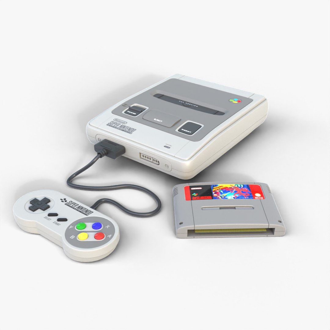Super Nintendo Console (SNES System)