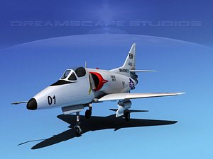 3d skyhawk douglas a-4 a-4d