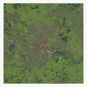 3D England - cities set model