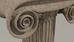 ionic capital ruin 3D model