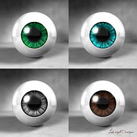 Eyes Cartoon Animation Best Realistic + Render Scene With Lighting!
