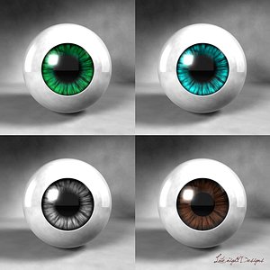 Eyes Cartoon Animation Best Realistic + Render Scene With Lighting!