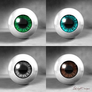 Eyes Cartoon Animation Best Realistic + Render Scene With Lighting!
