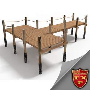 3ds max wooden pier