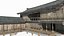 Maisons aux toits de tuiles dans l'architecture asiatique ancienne