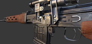SVDSnayperskayaVinyovkaDragunov 3D model