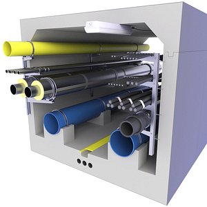 3D model Communications Utility Tunnel 37
