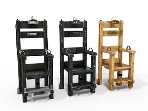 Electric Chair - Punishment low-poly 3d model