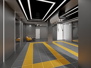 Automatic Car Wash Area Interior