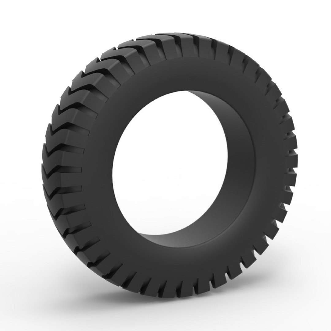 3D Diecast semi truck tire 4 Scale 1 to 25 model TurboSquid 1992265