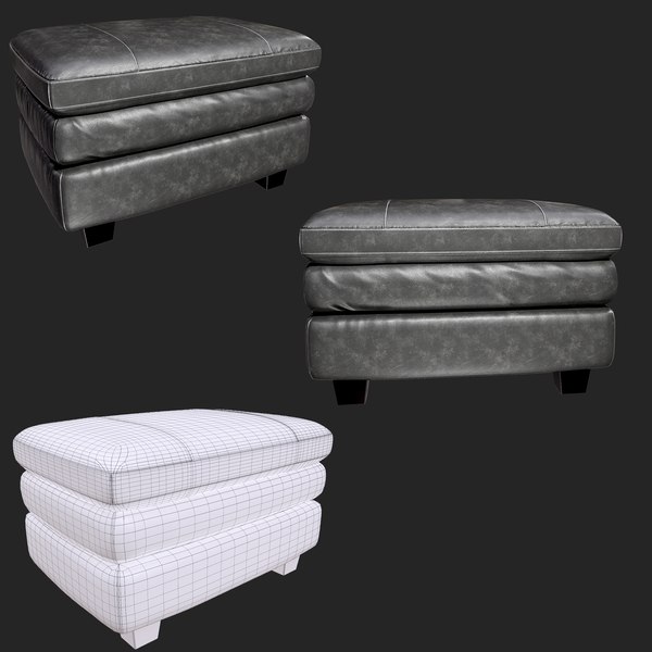 gleason chair ottoman sofa 3D model