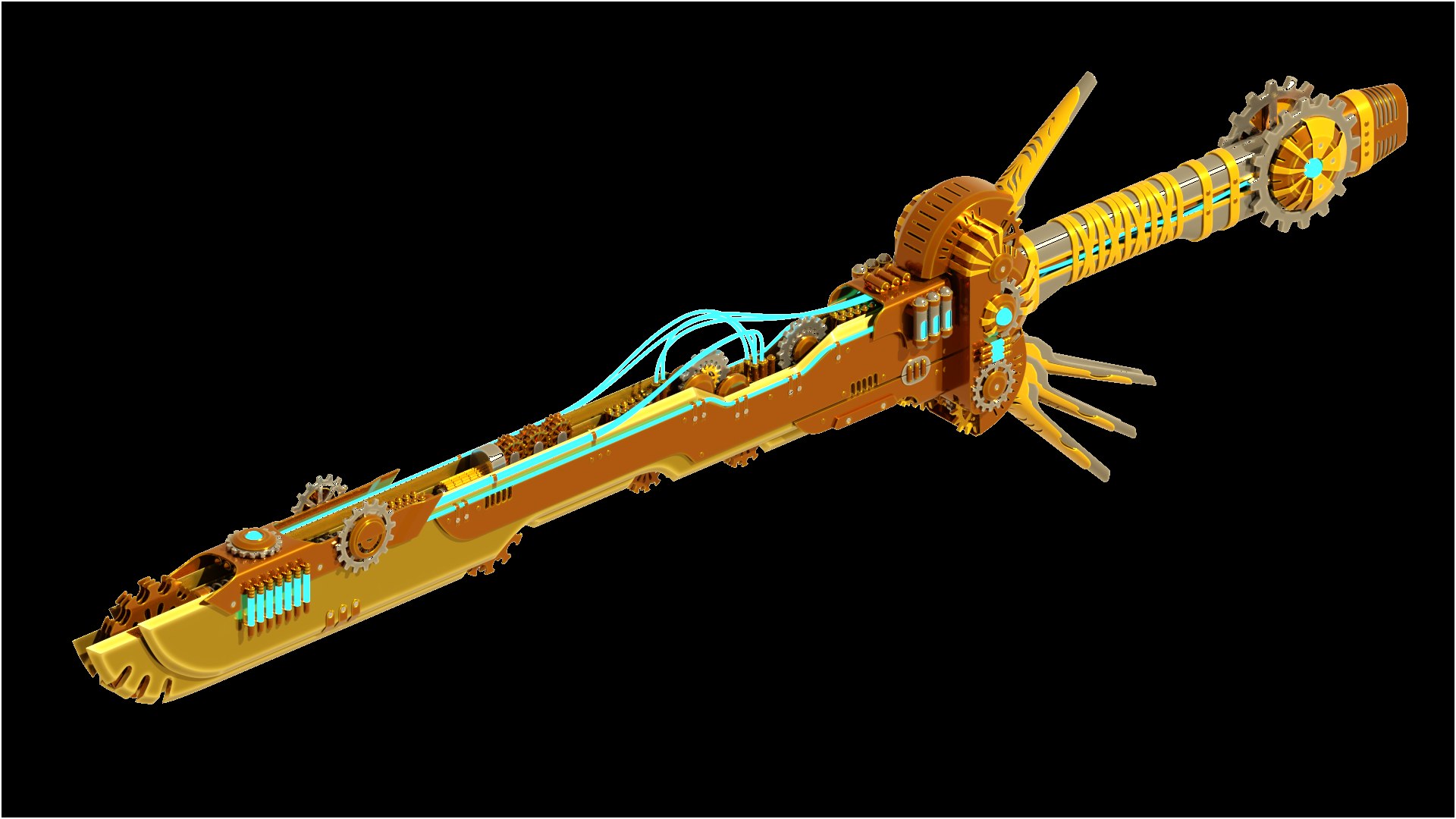 スチームパンクな剣3Dモデル - TurboSquid 1600150