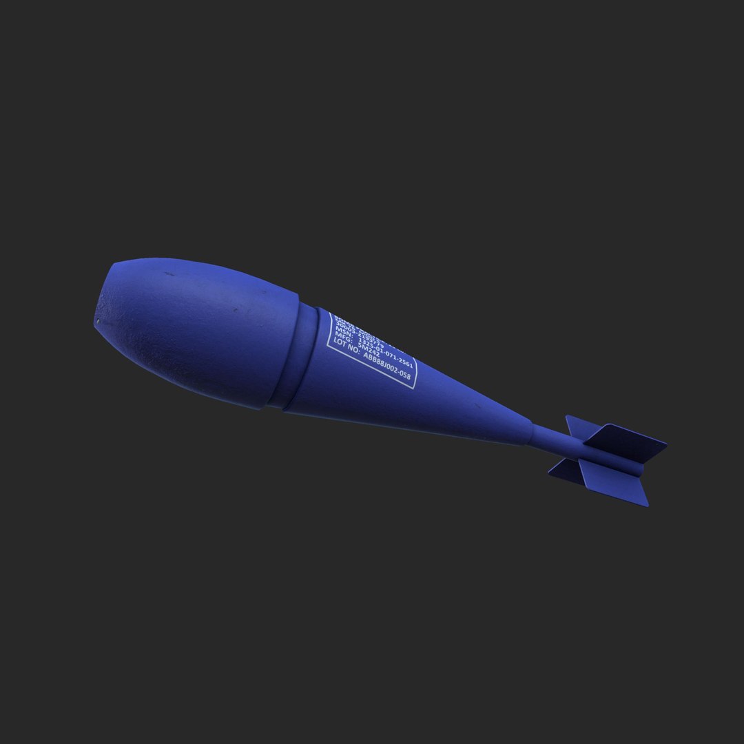 3D Model Mk 76 Practice Bomb - TurboSquid 1447266