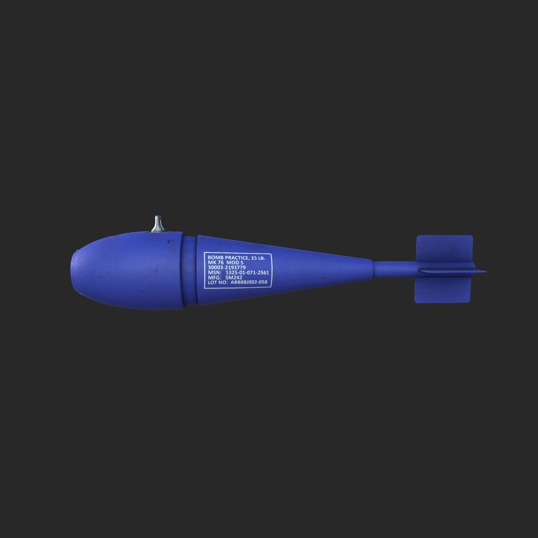 3D Model Mk 76 Practice Bomb - TurboSquid 1447266