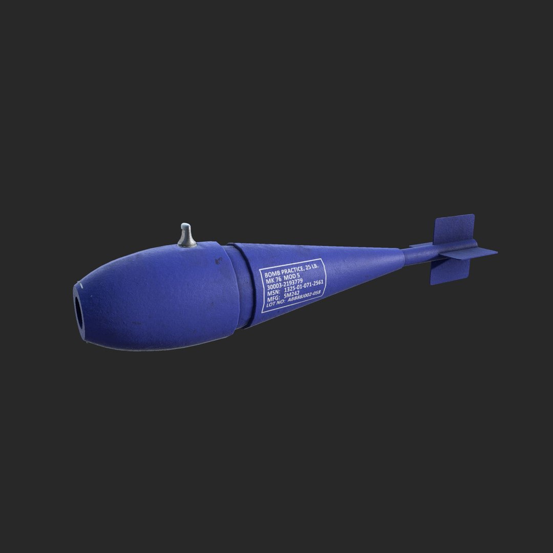 3D Model Mk 76 Practice Bomb - TurboSquid 1447266