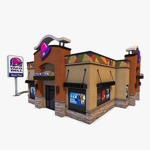 3d model taco bell restaurant