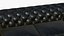 Canapé Chesterfield Réaliste en Cuir Pouf