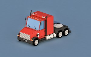 Cartoon Semi Truck