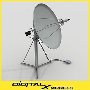 rooftop Satellite Dish - Medium