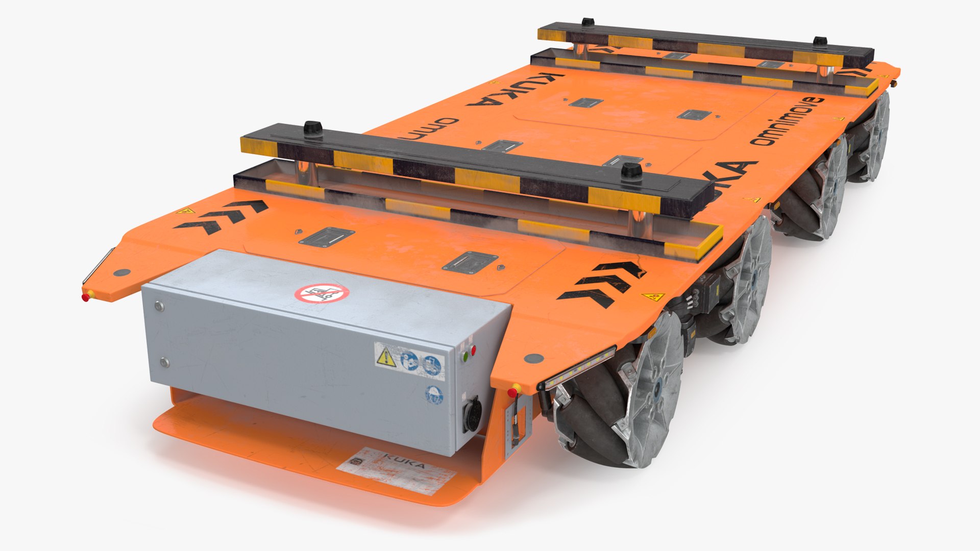 Dirty Orange Omnimove KUKA 3D model preview