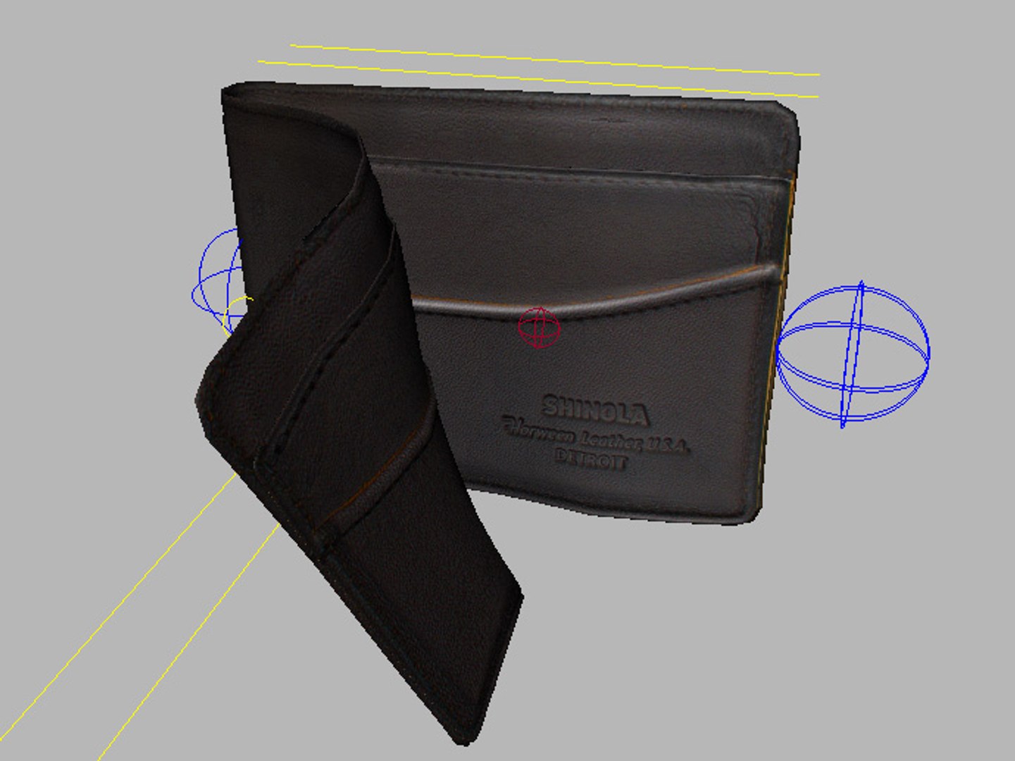 3d Rigged Wallet Model