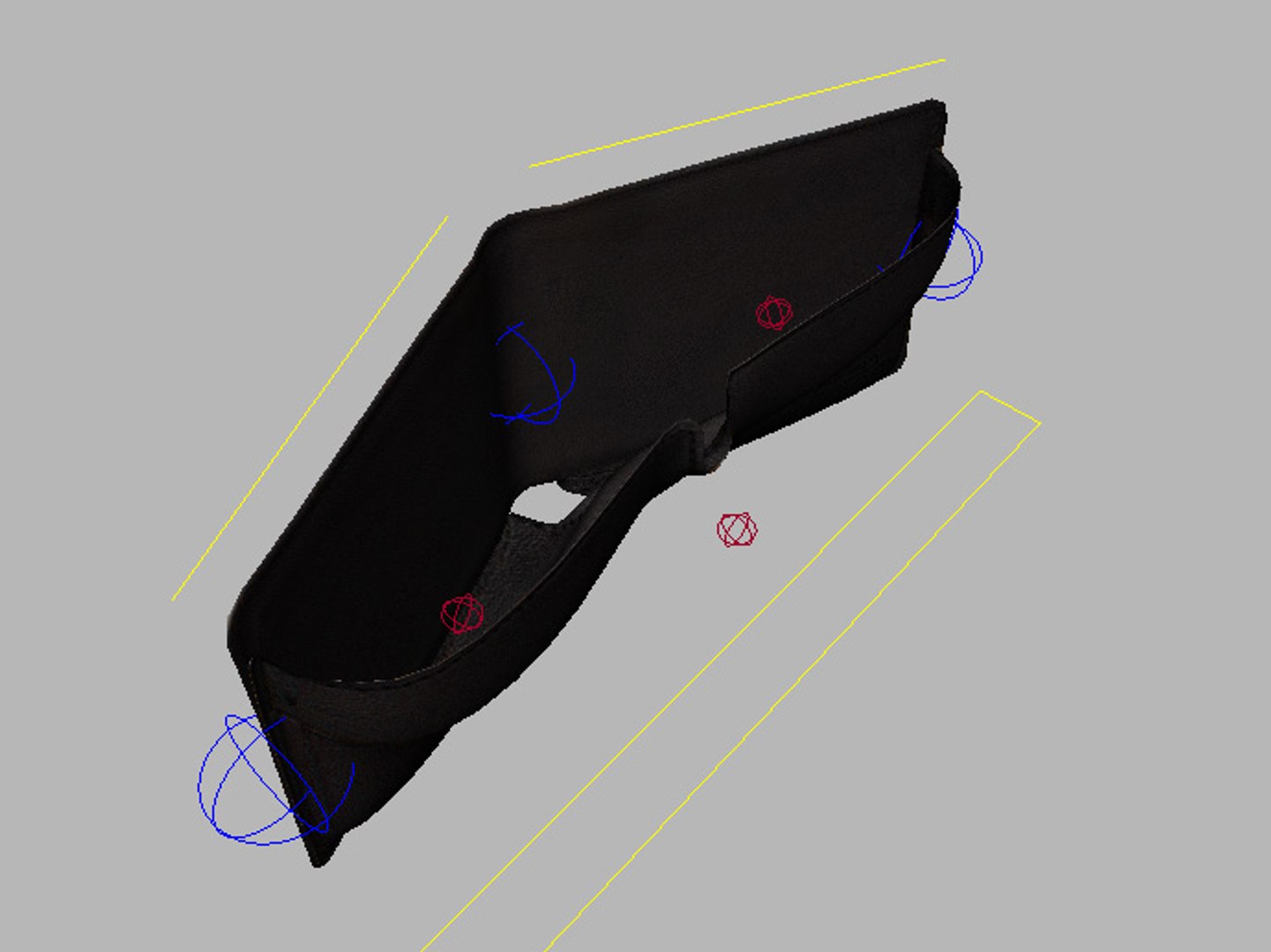 3d Rigged Wallet Model