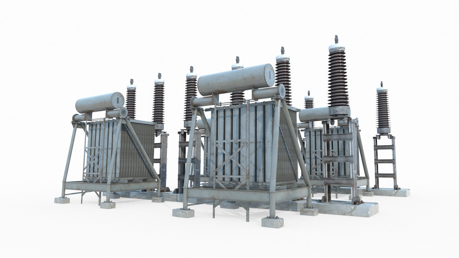 3D Model Substation Facilities And Equipment - TurboSquid 2250693