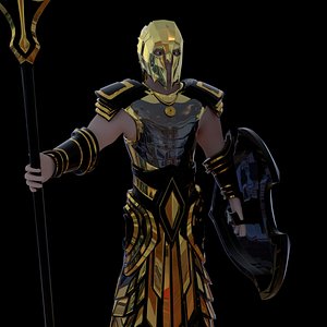 warrior 3D model