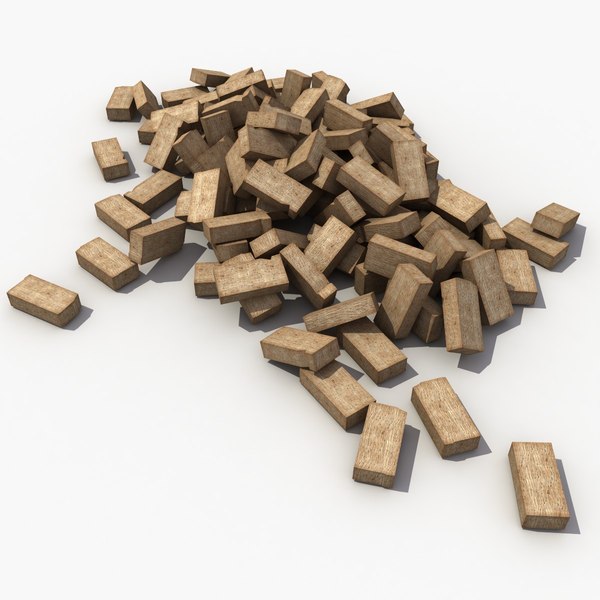 3d model bricks modeled materials