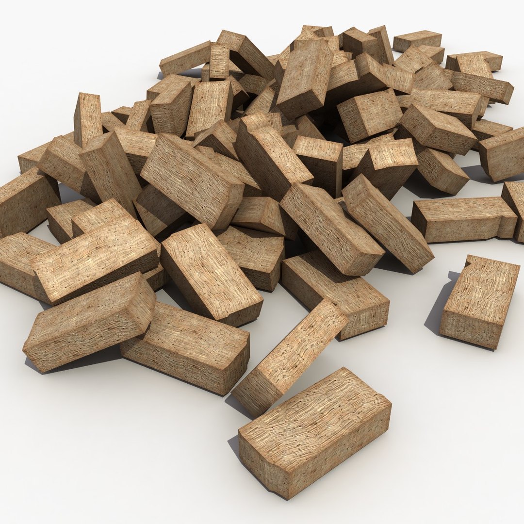 3d Model Bricks Modeled Materials