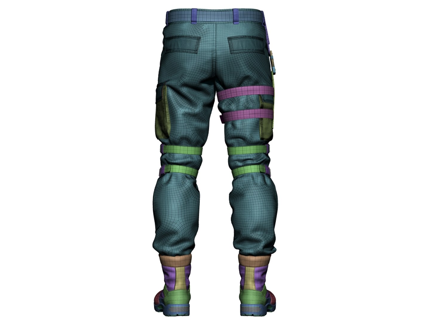 Zbrush combat pants army boots 3D - TurboSquid 1673909