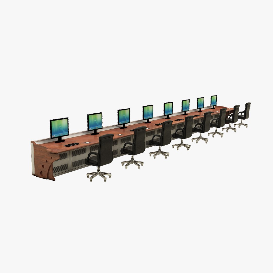 3D Control Desk model - TurboSquid 1909924