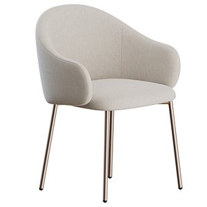Holly Fab Chair Metal by Calligaris 3D model