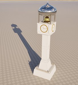 Town Square Clock Town Of Beginnings 3D
