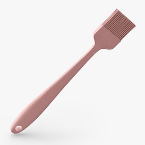 Kitchen Oil Brush Flexible Bristles Pink