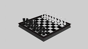 3D chess set model