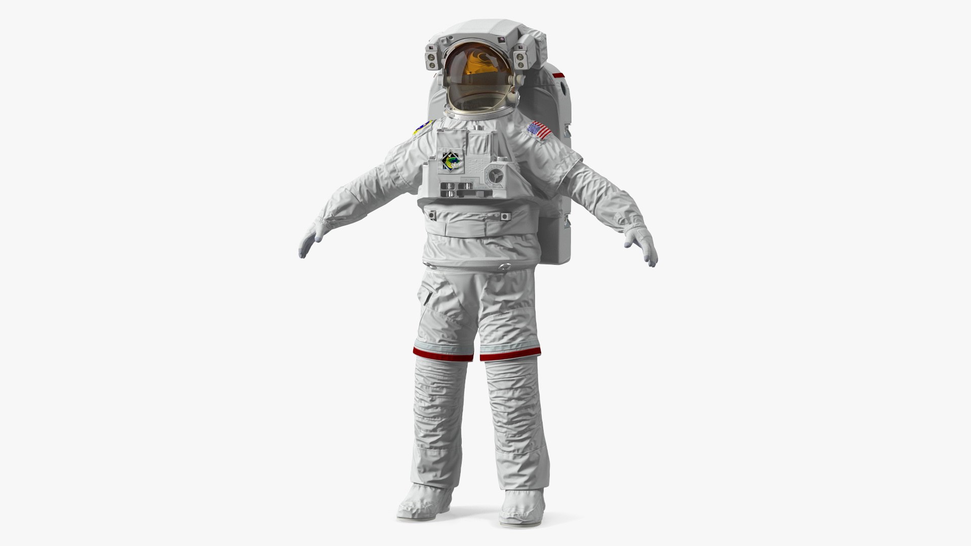 Astronaut Space Suit with Helmet 3D model preview