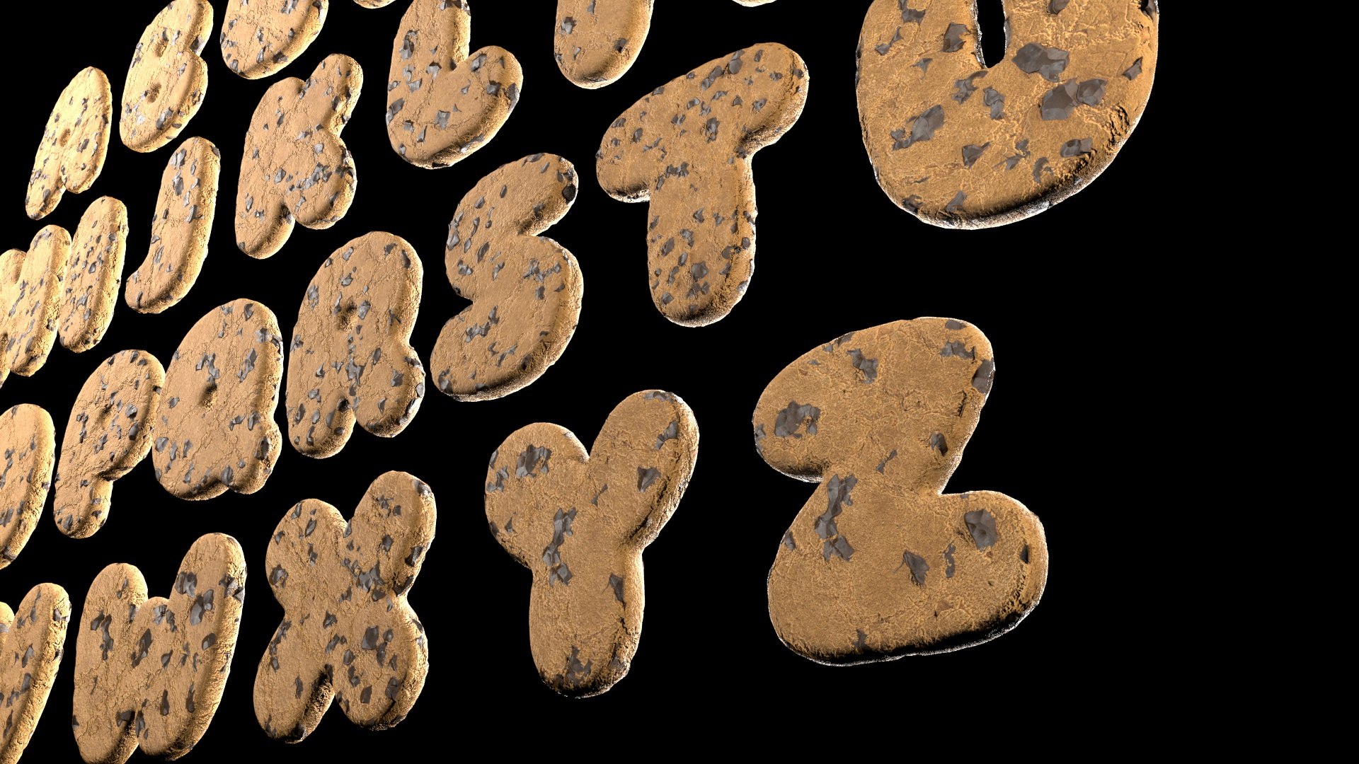 cookie letter typeface model https://p.turbosquid.com/ts-thumb/d0/O3WS1V/fi/cookie_abc_redshift_test2_0000/jpg/1609170753/1920x1080/fit_q87/45539a5df7feef91c3169076197b14063e5240fc/cookie_abc_redshift_test2_0000.jpg